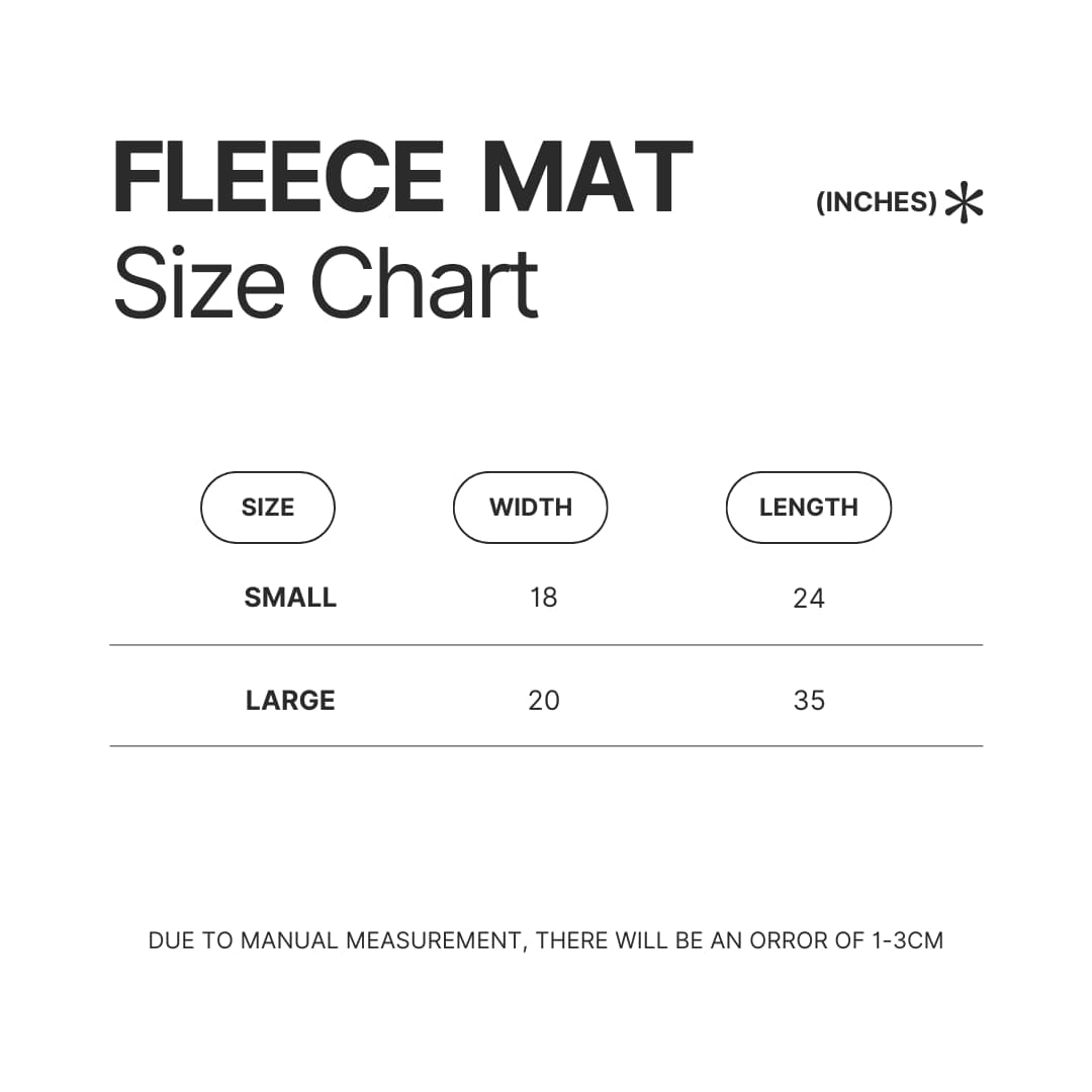 Fleece Mat Size Chart - Baba Is You Store